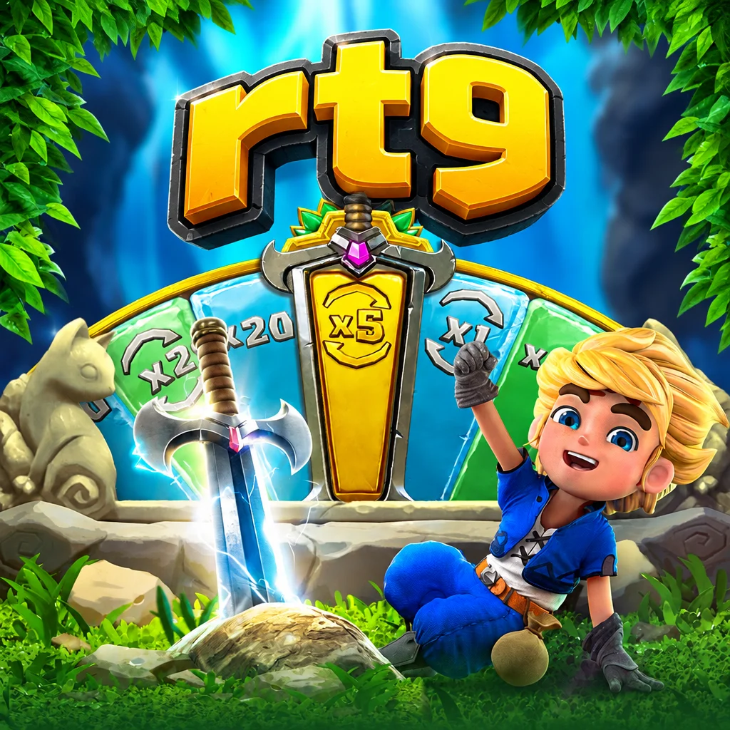 Ilustrasi petualangan ksatria permata dalam Gem Saviour Sword di rt9